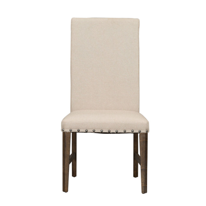 Artisan Prairie - Upholstered Side Chair - Dark Brown