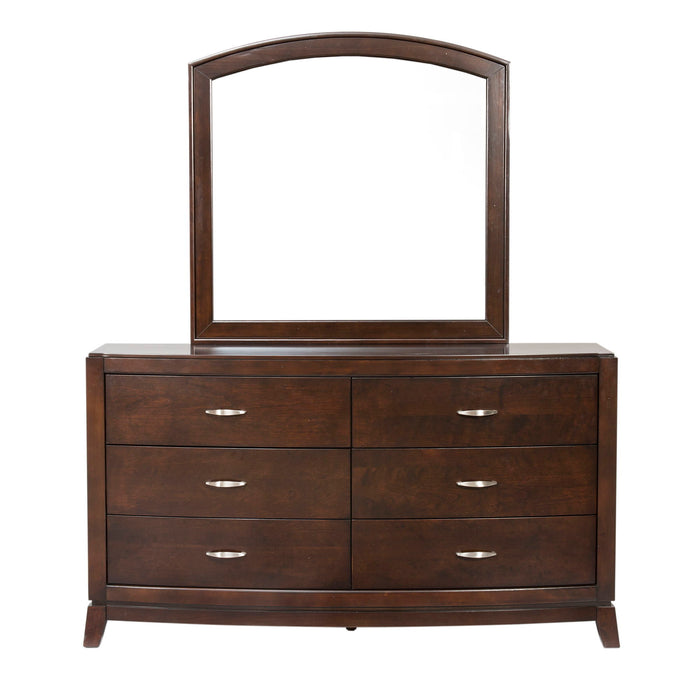 Avalon - Dresser & Mirror - Dark Brown