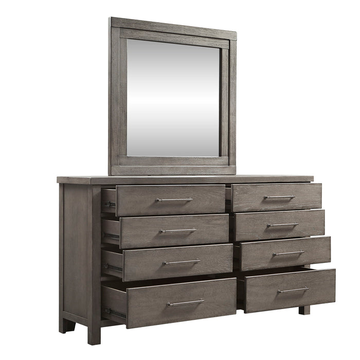 Modern Farmhouse - Dresser & Mirror - Gray