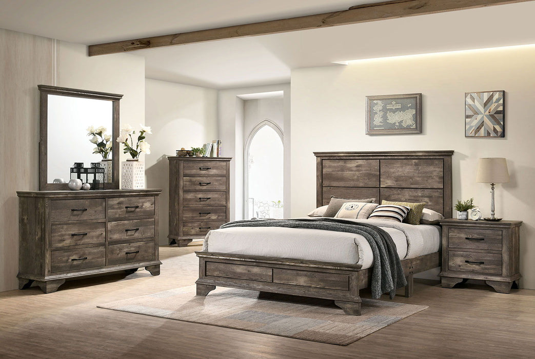 Fortworth - Queen Bed - Gray