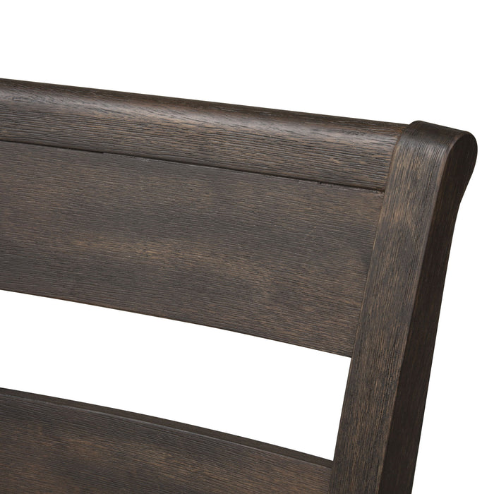 Double Bridge - Splat Back Side Chair - Dark Brown