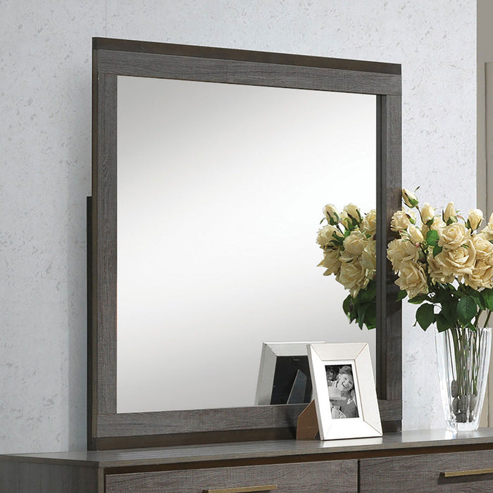 Manvel - Mirror - Two-Tone Antique Gray