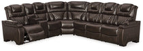 Warnerton 3-Piece Power Reclining Sectional image