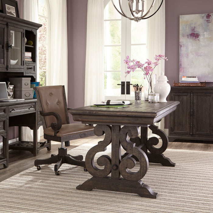 Bellamy - Writing Desk In Weathered Peppercorn