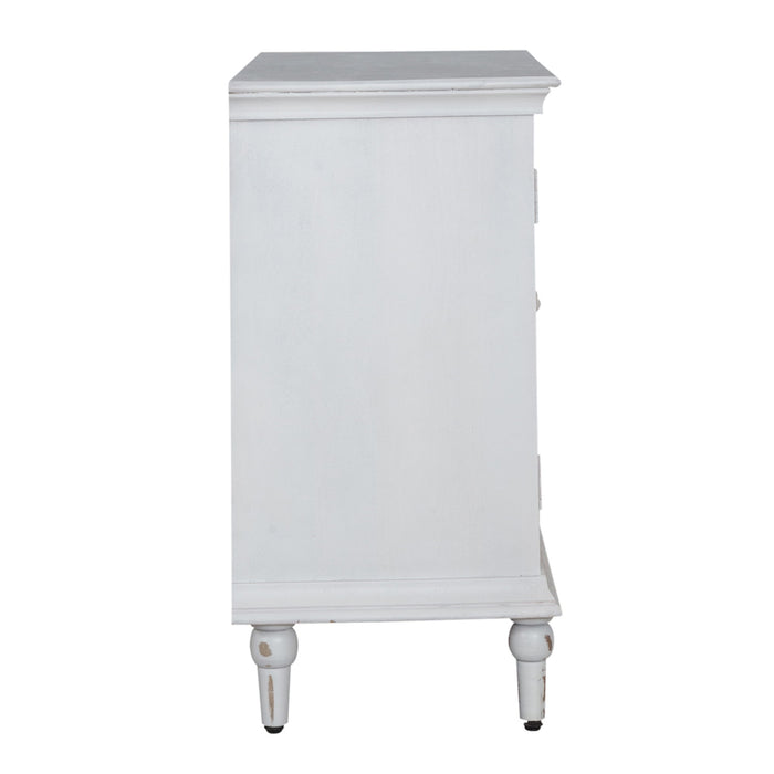 French Quarter - 2 Door Accent Cabinet - White