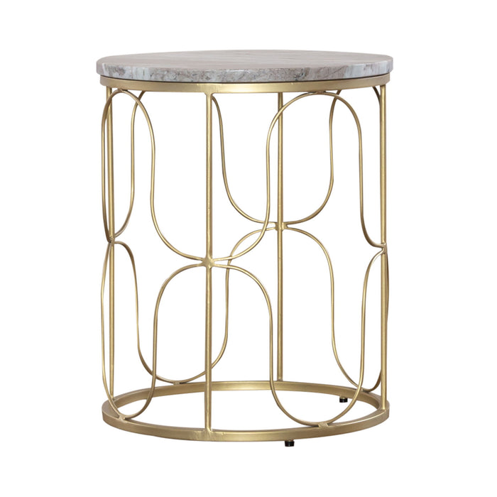 Verona - Accent Tables - Pearl Silver