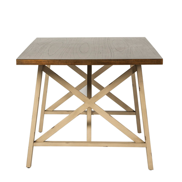 Vintage Series - Rectangular X Leg Table - Dark Brown