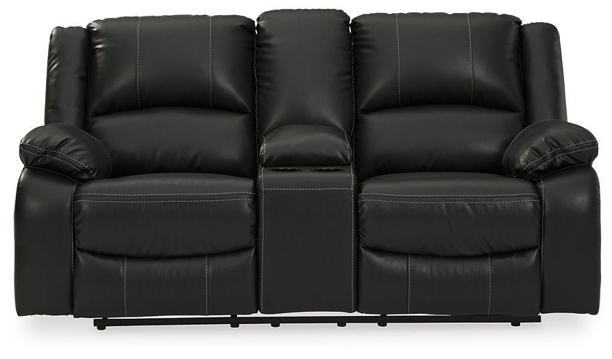 Calderwell Power Reclining Loveseat with Console image