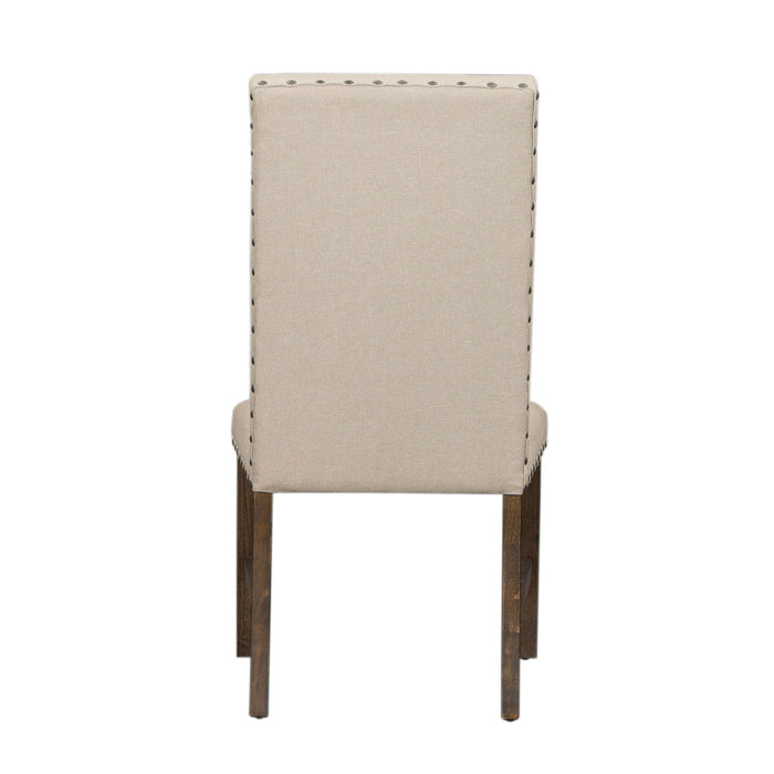 Artisan Prairie - Upholstered Side Chair - Dark Brown