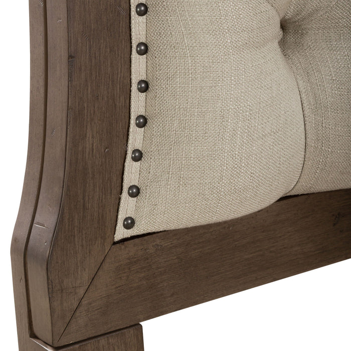 Americana Farmhouse - Queen Tufted Panel Headboard - Light Brown