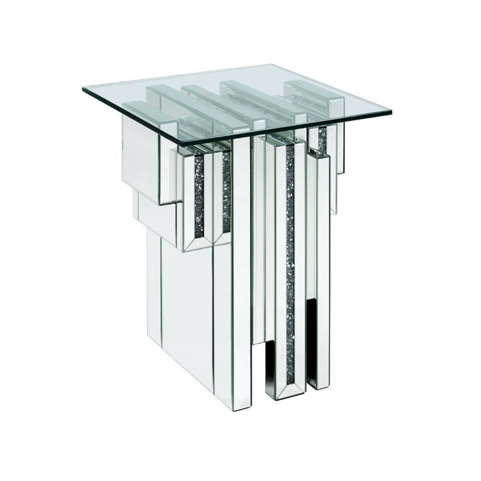 Noralie - End Table - Mirrored - Wood