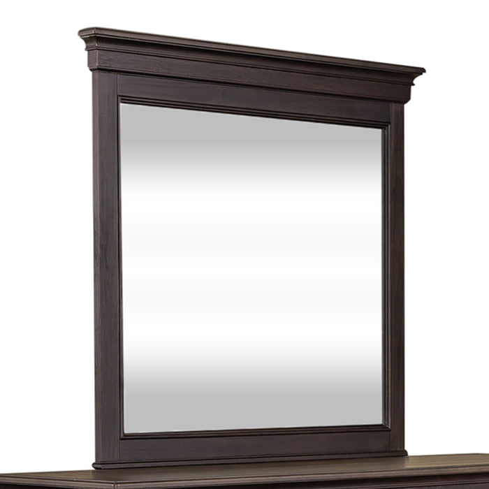 Allyson Park - Crown Mirror - Dark Brown