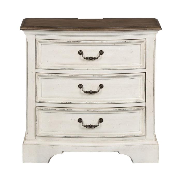 Abbey Road - 3 Drawer Night Stand - White