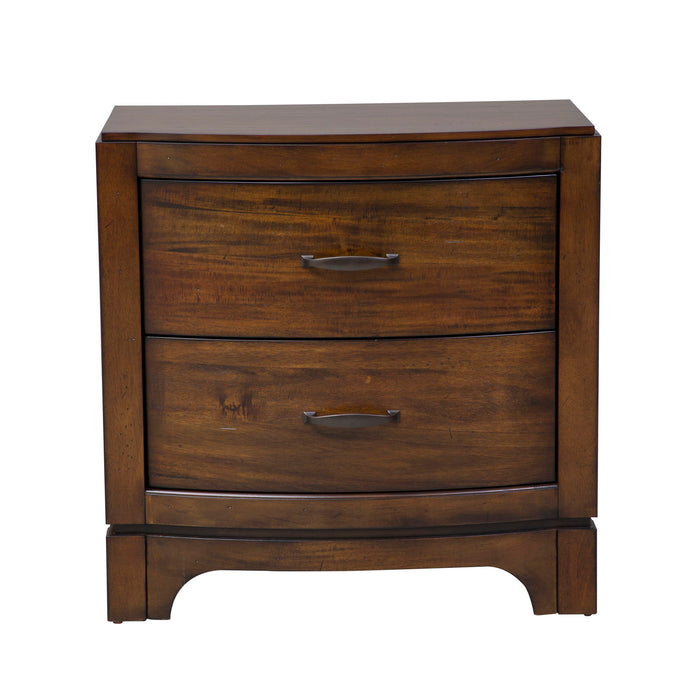 Avalon - Night Stand - Dark Brown - Acacia Veneers