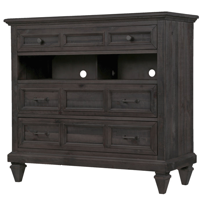 Calistoga - 3 Drawer Media Chest In Weathered Charcoal