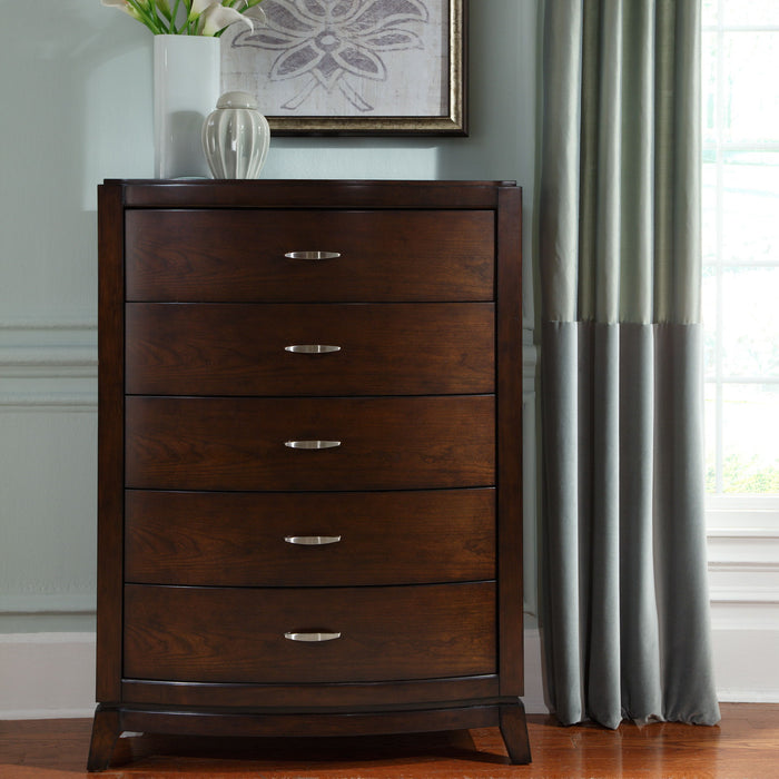 Avalon - 5 Drawer Chest - Dark Brown