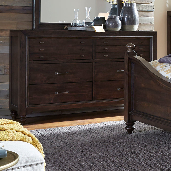 Catawba Hills - 6 Drawer Dresser - Dark Brown