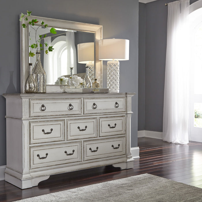 Abbey Park - Dresser & Mirror - White