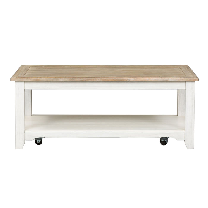 Summerville - Rectangular Cocktail Table - White