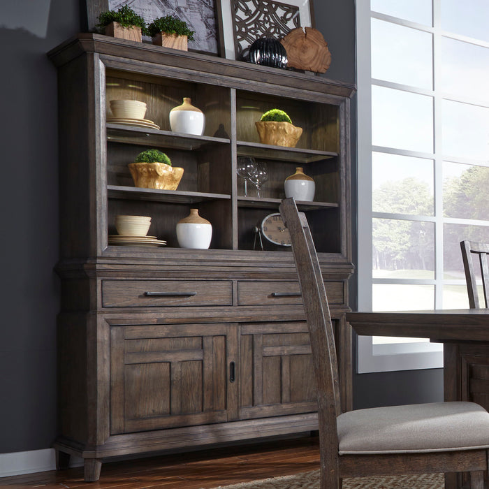 Artisan Prairie - Sliding Door Buffet - Dark Brown