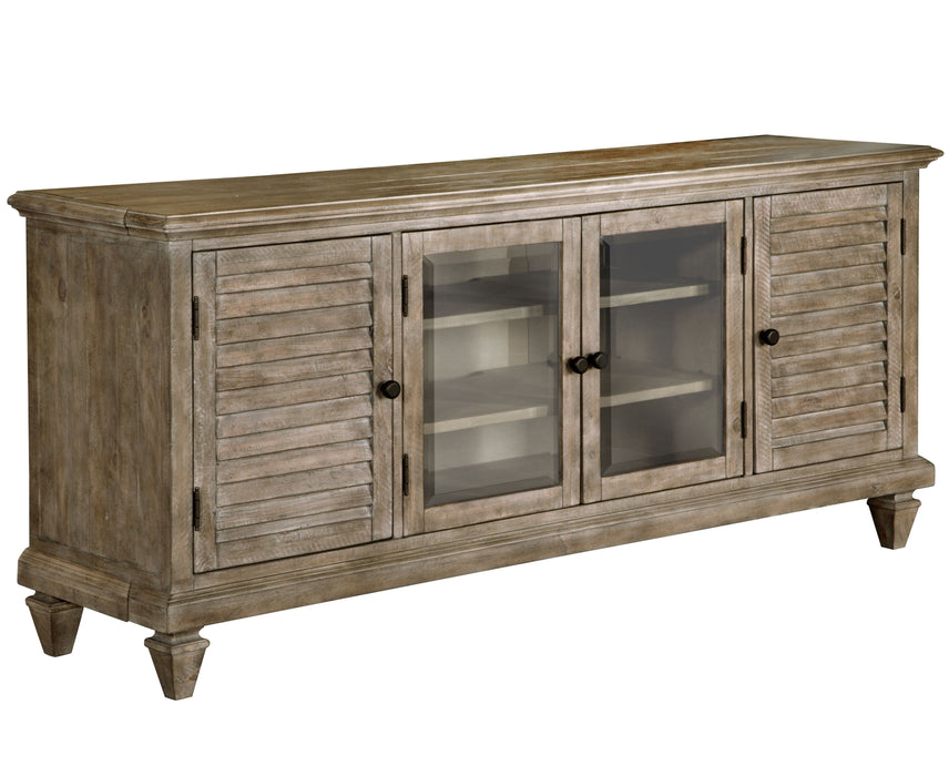 Lancaster - Rustic Dovetail Grey Entertainment Console