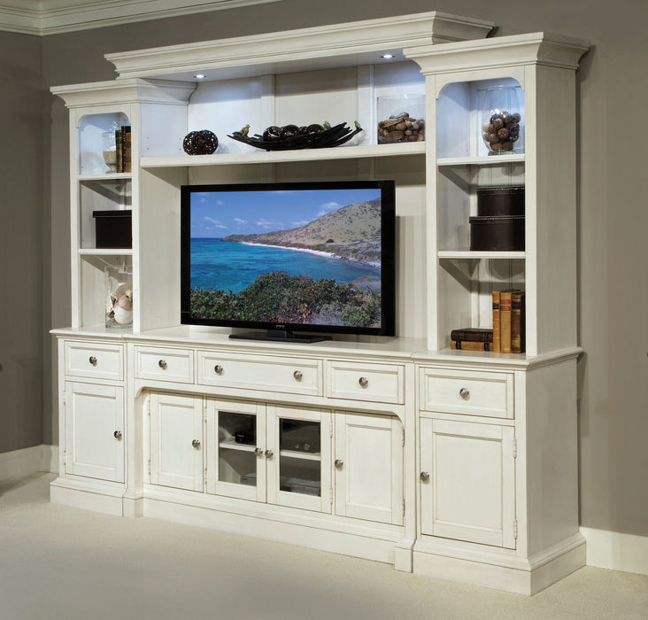 Laurel Garden - Cottage Soft White Entertainment Wall