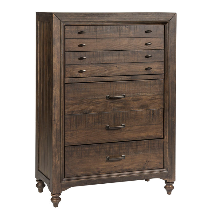 Catawba Hills - 5 Drawer Chest - Dark Brown