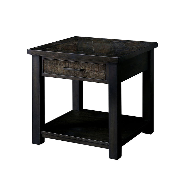 Rhymney - End Table - Dark Oak / Multi