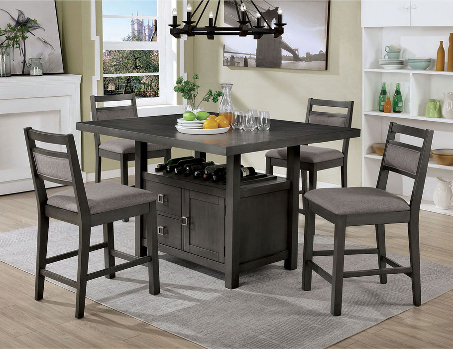 Vicky - Counter Ht. Dining Table - Gray