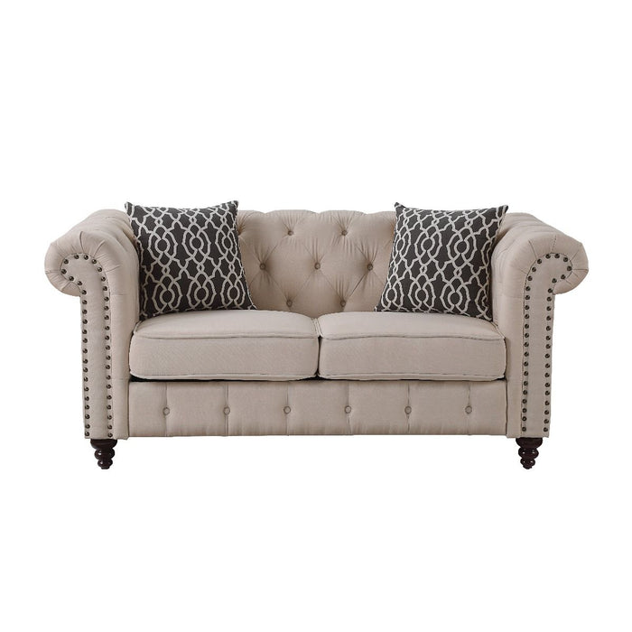 Aurelia - Loveseat - Beige Linen