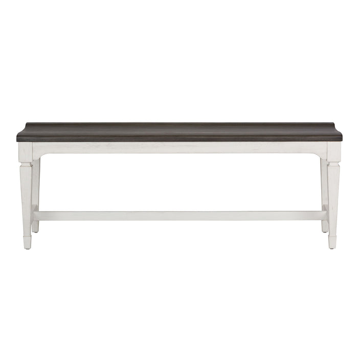 Allyson Park - Wood Seat Bench - White