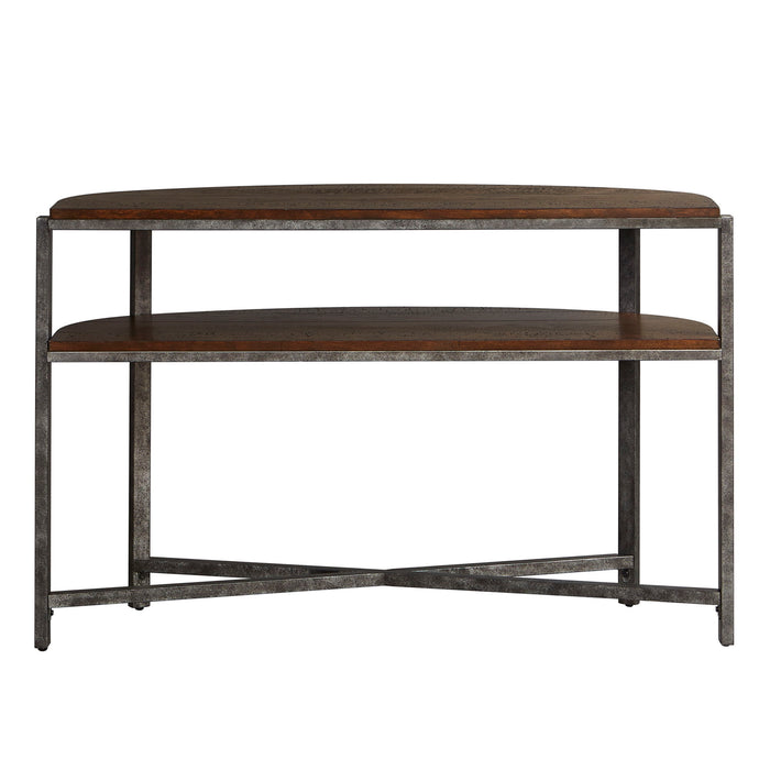 Breckinridge - Demilune Sofa Table - Dark Brown