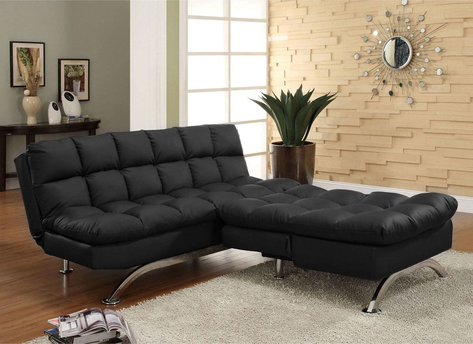 Aristo - Futon Sofa - Black