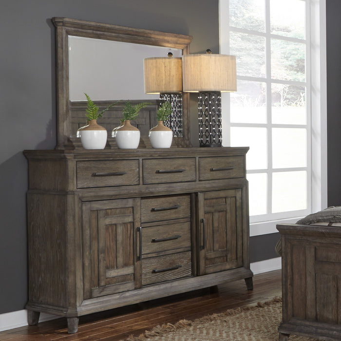 Artisan Prairie - Panel Bed, Dresser & Mirror