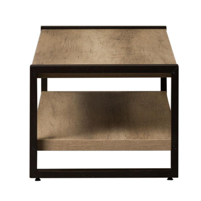 Sun Valley - Cocktail Table With Faux Metal - Light Brown