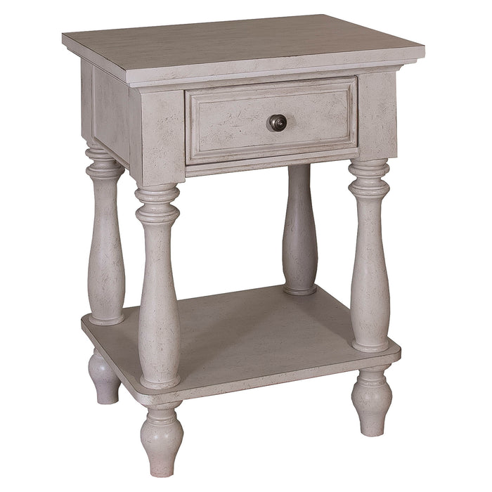 High Country - Leg Night Stand - White