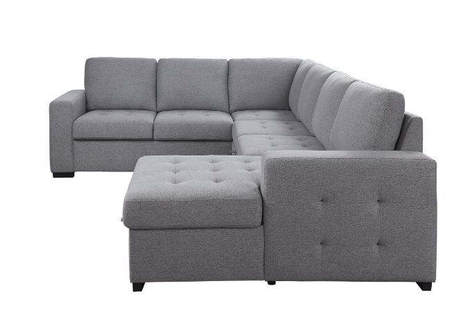 Nardo - Sectional Sofa - Gray Fabric