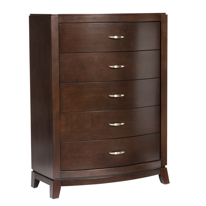 Avalon - 5 Drawer Chest - Dark Brown