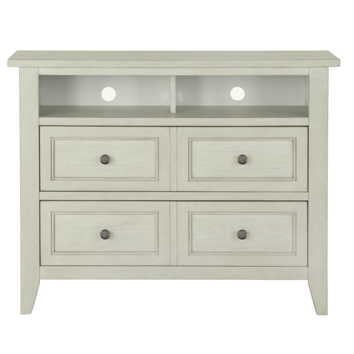 Raelynn - 2 Drawer Media Chest In Weathered White