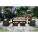 OLINA Beige/Espresso 5 Pc. Patio Set image