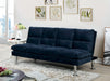 SARATOGA Microfiber Futon Sofa, Navy image