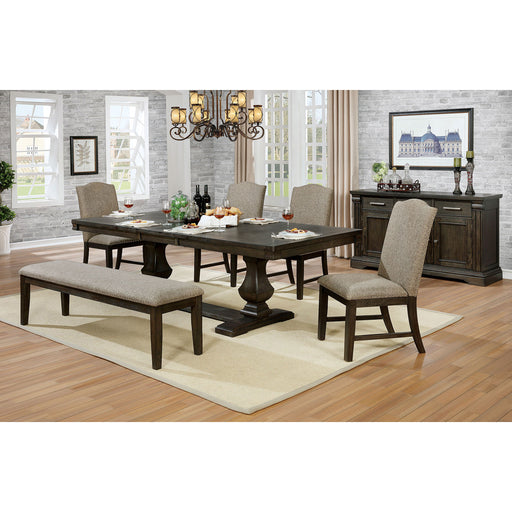 Faulk Espresso 6 Pc. Dining Table Set w/ Bench image