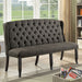 Sania III Gray 3-Seater Love Seat Bench image