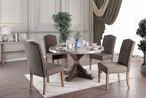 Bridgen Natural 5 Pc. Round Dining Table Set image