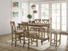 PLANKINTON 7 Pc. Counter Ht. Table Set w/ 2 Stools image