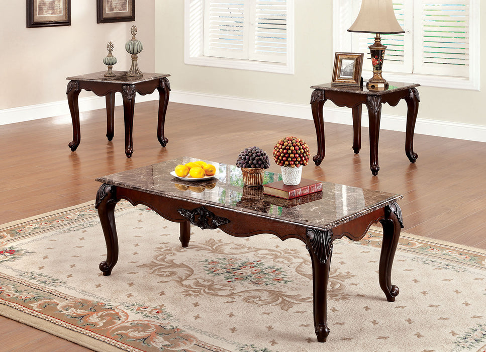 Colchester Dark Cherry 3 Pc. Coffee Table Set image