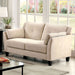 YSABEL Beige Love Seat, Beige (K/D) image