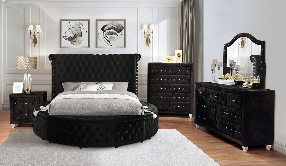 SANSOM Cal.King Bed, Black image