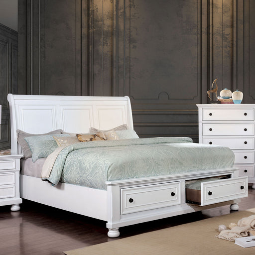 Castor White Queen Bed image