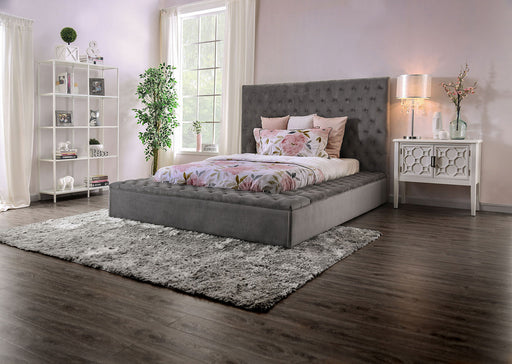 GOLATI Queen Bed, Gray image